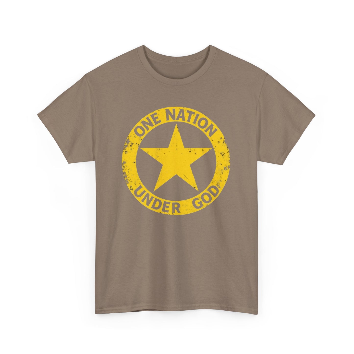 Patriotic Unisex Heavy Cotton Tee - One Nation Under God, Casual Wear, Gift for Independence Day, Faith-Based Apparel, Comfy T-Shirt, [...]